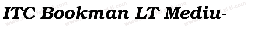 ITC Bookman LT Mediu字体转换